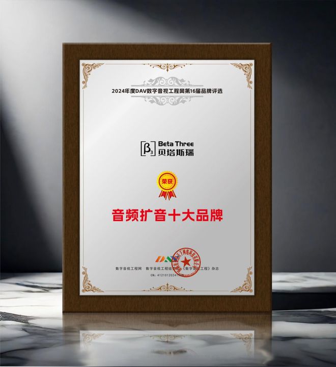 024年度音频扩音十大品牌”名单公布！九游会J9喜讯来袭！ DAV01“2(图2)