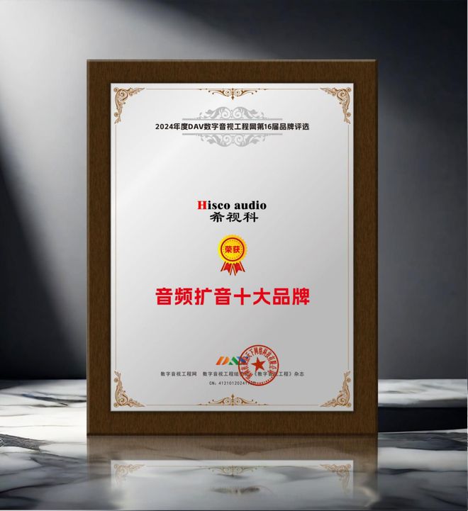 024年度音频扩音十大品牌”名单公布！九游会J9喜讯来袭！ DAV01“2(图3)