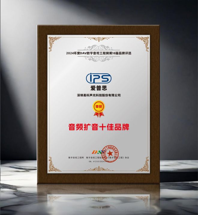 024年度音频扩音十大品牌”名单公布！九游会J9喜讯来袭！ DAV01“2(图6)