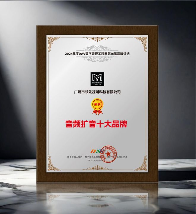 024年度音频扩音十大品牌”名单公布！九游会J9喜讯来袭！ DAV01“2(图7)